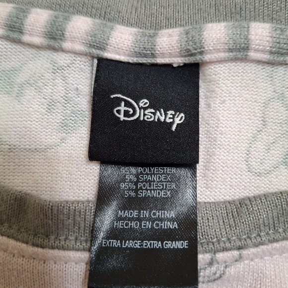 Disney Pajama Outfit Pink Gray XL Minnie Mouse Top & Jogger Pants Stretch - Picture 8 of 13